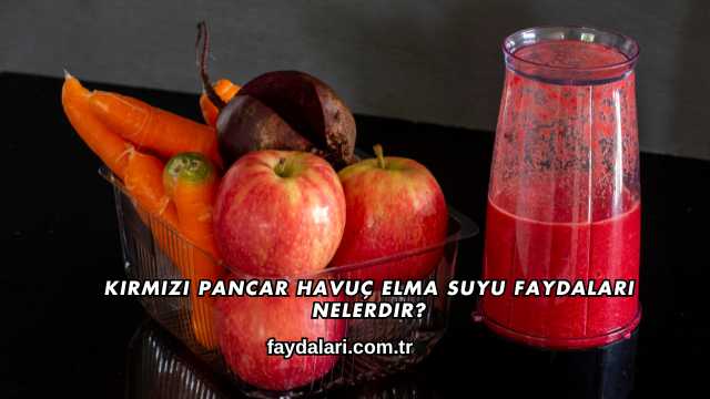 Kırmızı Pancar Havuç Elma Suyu Faydaları Nelerdir?