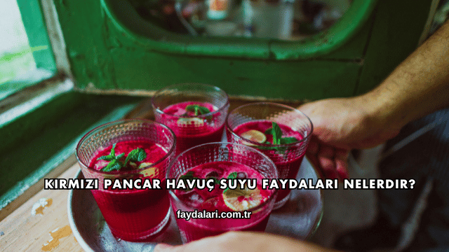 Kırmızı Pancar Havuç Suyu Faydaları Nelerdir?