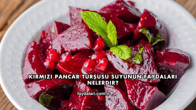 Kırmızı Pancar Turşusu Suyunun Faydaları Nelerdir?