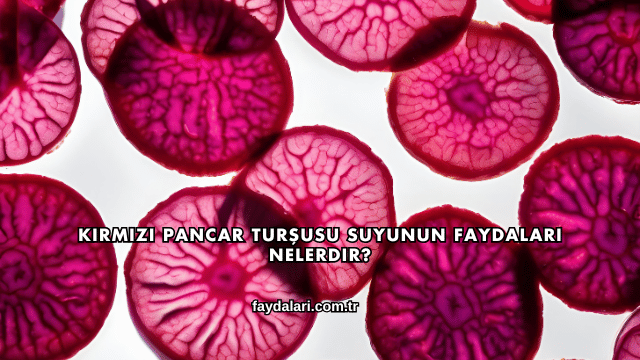 Kırmızı Pancar Turşusu Suyunun Faydaları Nelerdir?