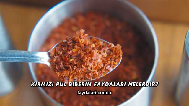 Kırmızı Pul Biberin Faydaları Nelerdir?