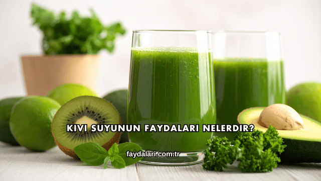 Kivi Suyunun Faydaları Nelerdir?