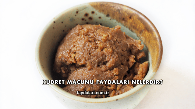 Kudret Macunu Faydaları Nelerdir?