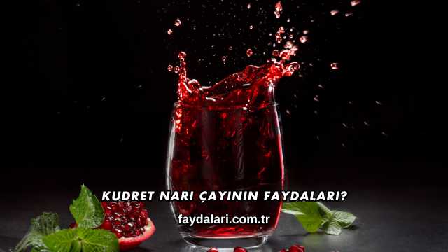 Kudret Narı Çayının Faydaları?