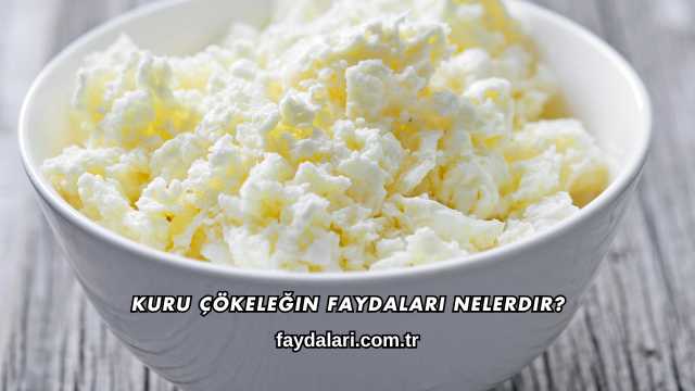 Kuru Çökeleğin Faydaları Nelerdir?