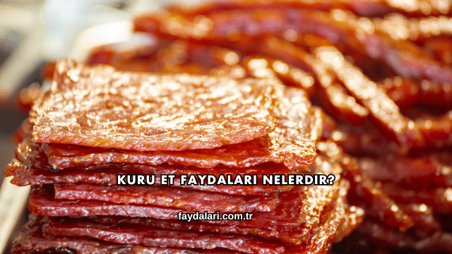 Kuru Et Faydaları Nelerdir?