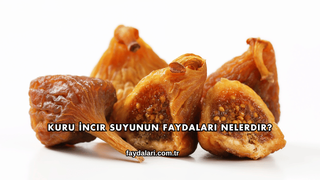Kuru İncir Suyunun Faydaları Nelerdir?