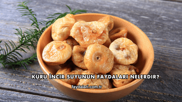 Kuru İncir Suyunun Faydaları Nelerdir?