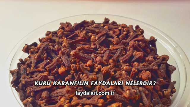 Kuru Karanfilin Faydaları Nelerdir?