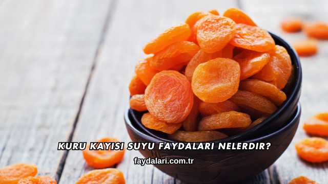 Kuru Kayısı Suyu Faydaları Nelerdir?