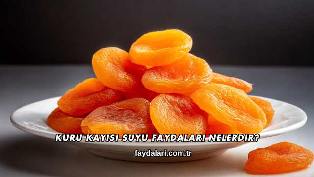 Kuru Kayısı Suyu Faydaları Nelerdir?