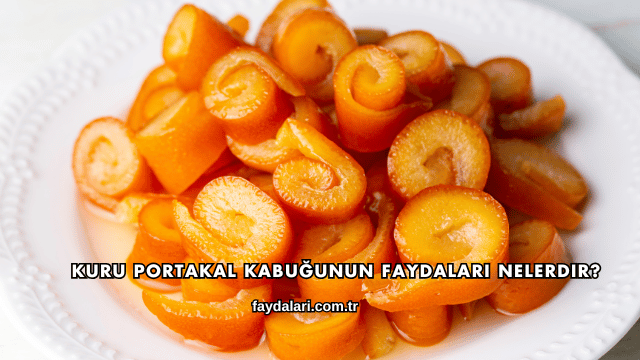 Kuru Portakal Kabuğunun Faydaları Nelerdir?