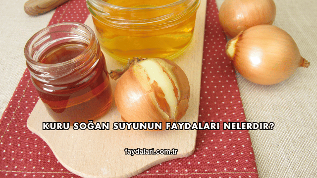 Kuru Soğan Suyunun Faydaları Nelerdir?