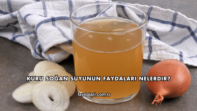 Kuru Soğan Suyunun Faydaları Nelerdir?