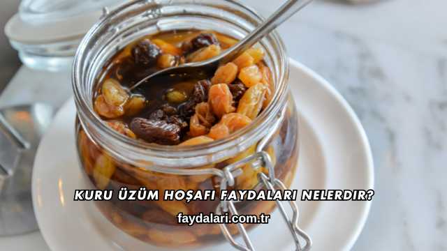 Kuru Üzüm Hoşafı Faydaları Nelerdir?