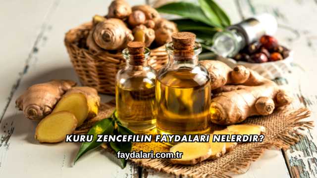 Kuru Zencefilin Faydaları Nelerdir?