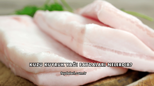 Kuzu Kuyruk Yağı Faydaları Nelerdir?