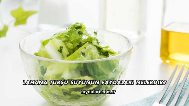 Lahana Turşu Suyunun Faydaları Nelerdir?