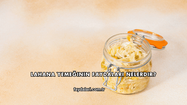 Lahana Yemeğinin Faydaları Nelerdir?