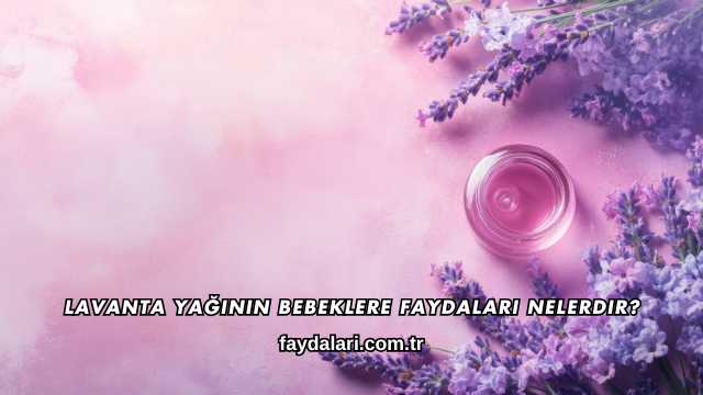Lavanta Yağının Bebeklere Faydaları Nelerdir?