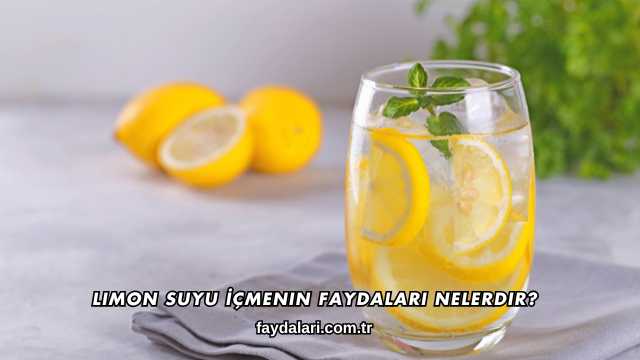Limon Suyu İçmenin Faydaları Nelerdir?