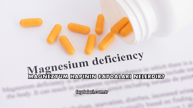 Magnezyum Hapının Faydaları Nelerdir?