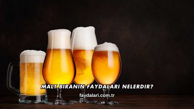 Malt Biranın Faydaları Nelerdir?