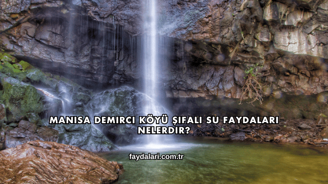 Manisa Demirci Köyü Şifalı Su Faydaları Nelerdir?