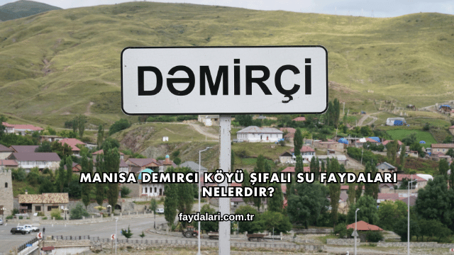 Manisa Demirci Köyü Şifalı Su Faydaları Nelerdir?