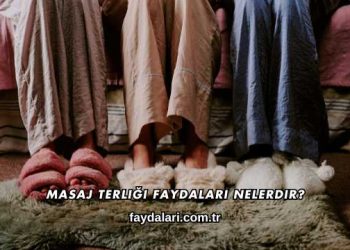 Masaj Terliği Faydaları Nelerdir?