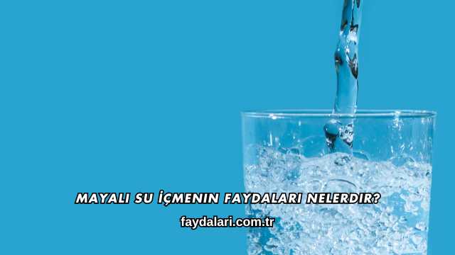 Mayalı Su İçmenin Faydaları Nelerdir?