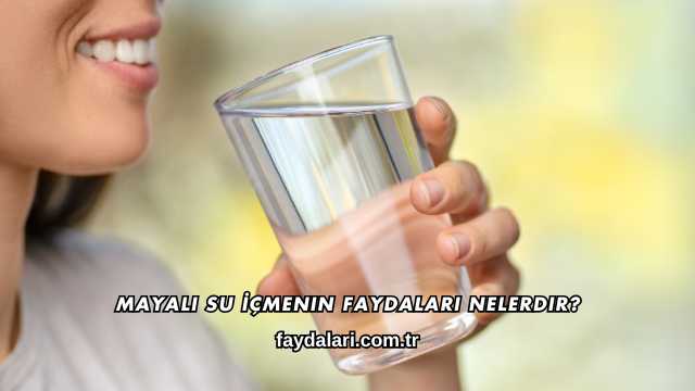 Mayalı Su İçmenin Faydaları Nelerdir?