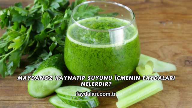 Maydanoz Kaynatıp Suyunu İçmenin Faydaları Nelerdir?