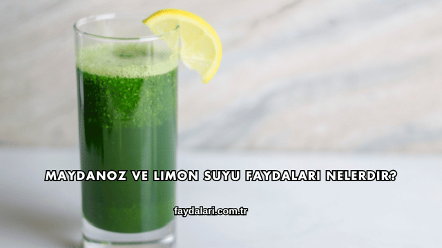 Maydanoz ve Limon Suyu Faydaları Nelerdir?