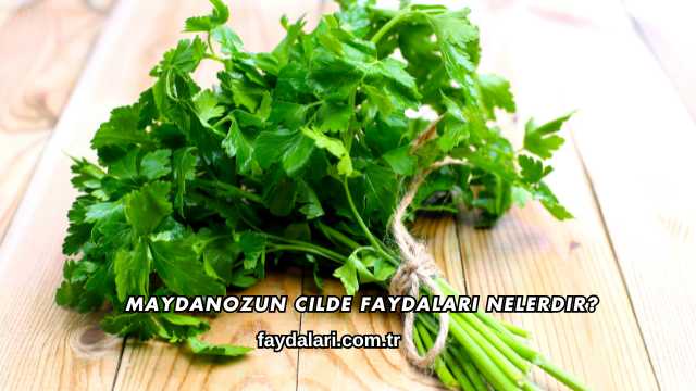 Maydanozun Cilde Faydaları Nelerdir?