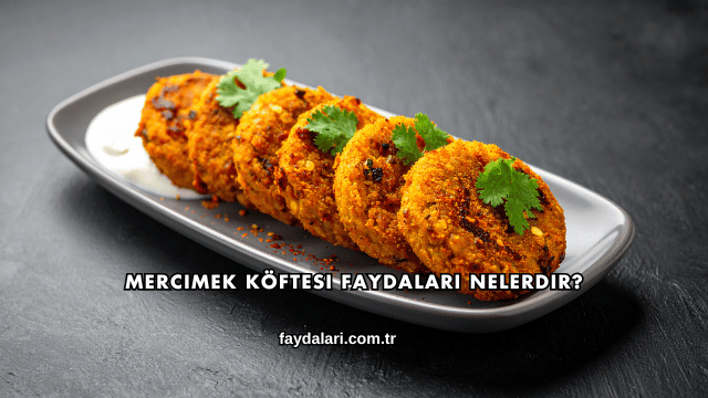 Mercimek Köftesi Faydaları Nelerdir?