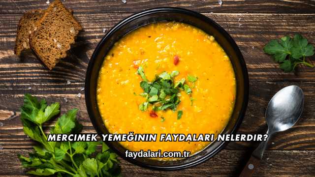 Mercimek Yemeğinin Faydaları Nelerdir?