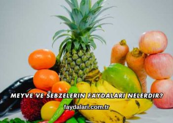 Meyve ve Sebzelerin Faydaları Nelerdir