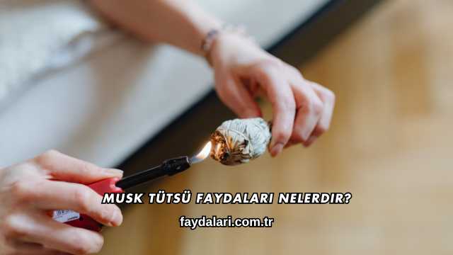 Musk Tütsü Faydaları Nelerdir?