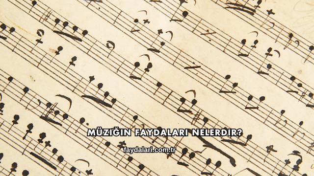 Müziğin Faydaları Nelerdir?