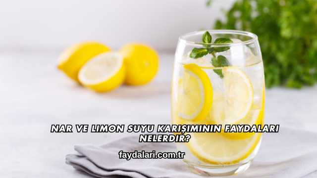 Nar ve Limon Suyu Karışımının Faydaları Nelerdir?