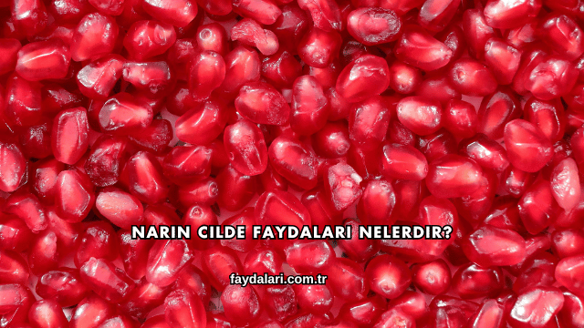Narın Cilde Faydaları Nelerdir?