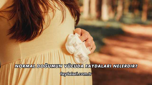 Normal Doğumun Vücuda Faydaları Nelerdir?