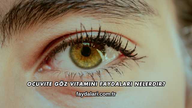 Ocuvite Göz Vitamini Faydaları Nelerdir?
