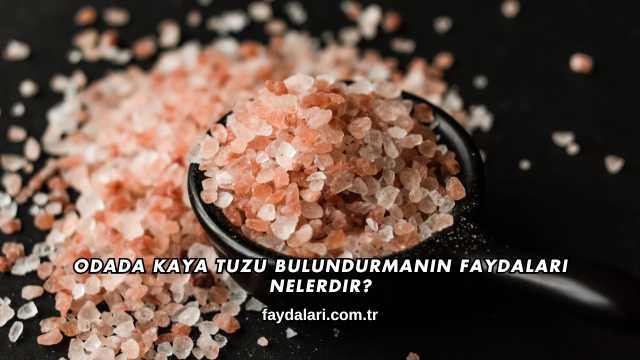 Odada Kaya Tuzu Bulundurmanın Faydaları Nelerdir?