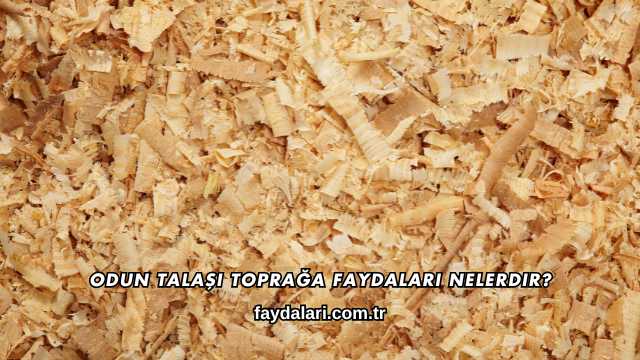 Odun Talaşı Toprağa Faydaları Nelerdir?