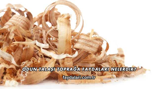 Odun Talaşı Toprağa Faydaları Nelerdir?