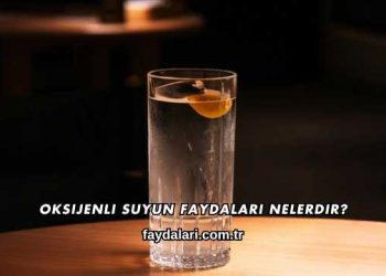 Oksijenli Suyun Faydaları Nelerdir?