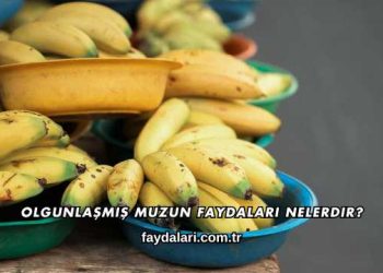 Olgunlaşmış Muzun Faydaları Nelerdir?