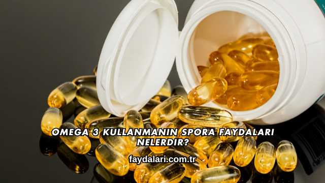 Omega 3 Kullanmanın Spora Faydaları Nelerdir?